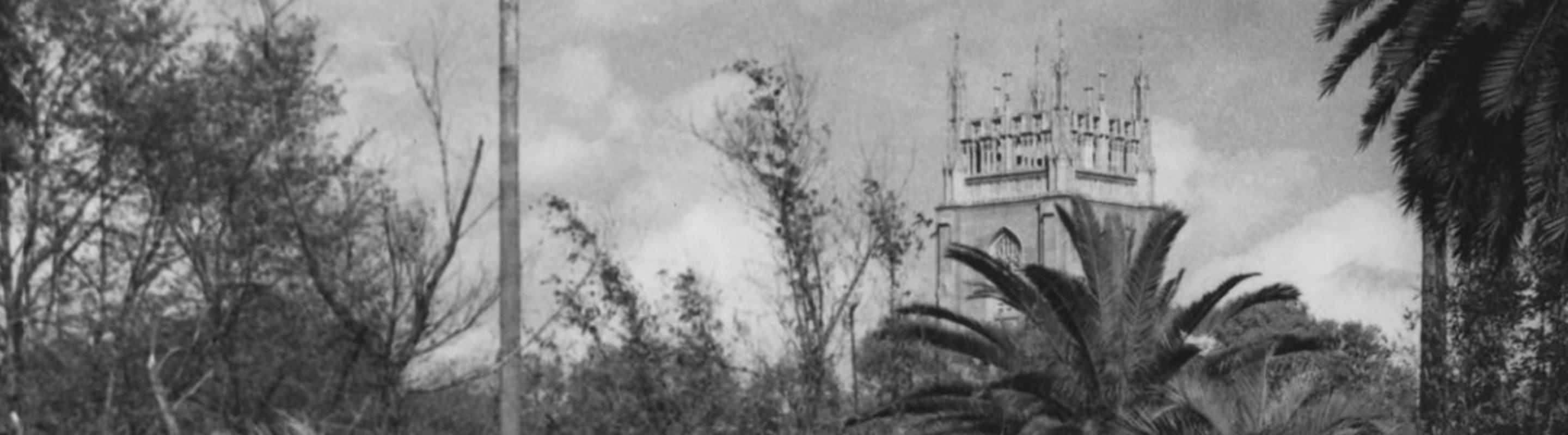 Vintage photo of Holy Name from Audubon Park